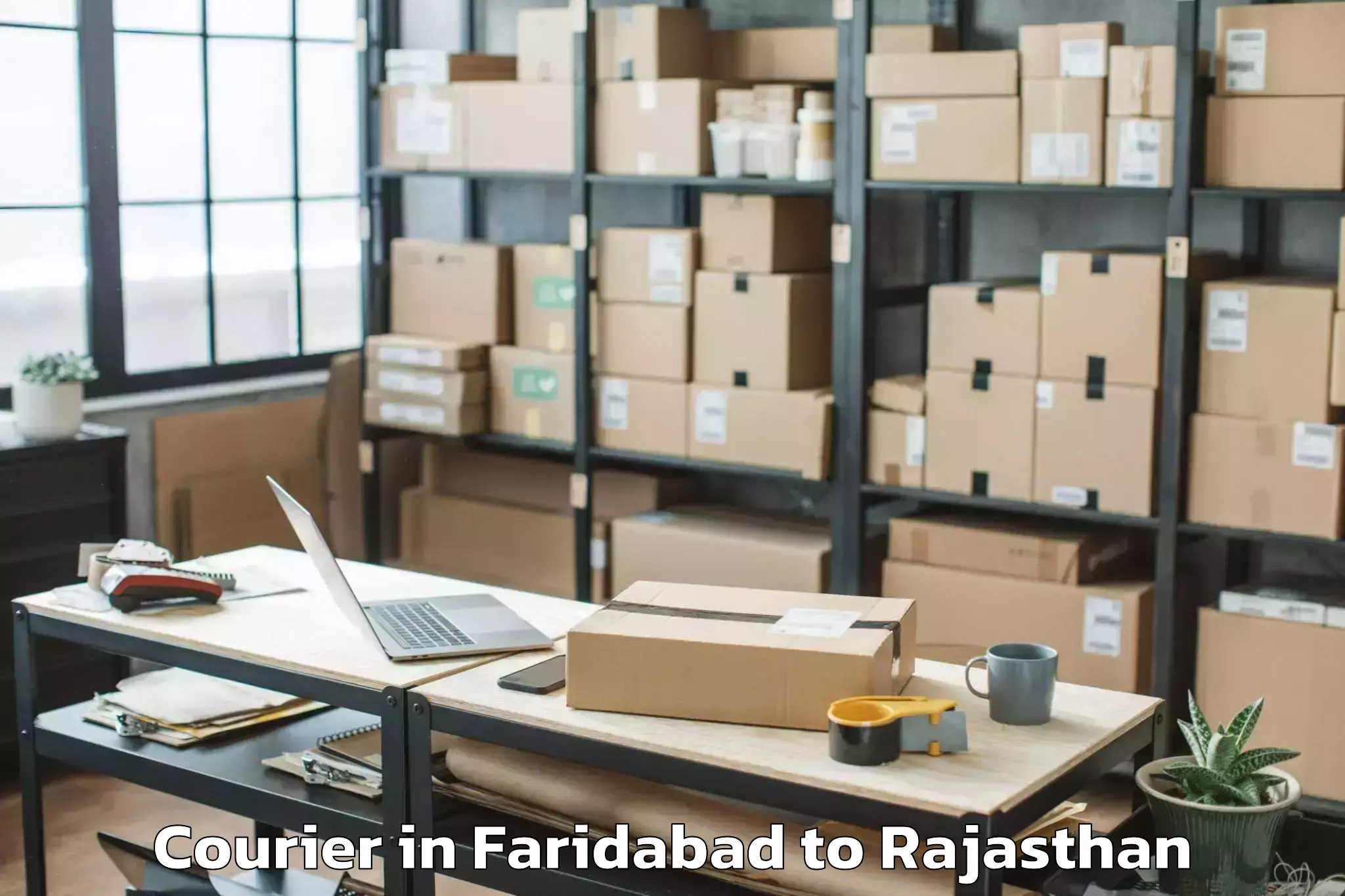 Reliable Faridabad to Indergarh Courier